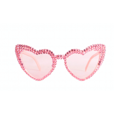 Sunglasses Heart - Diamante Pink